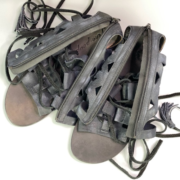 Free People Mesa Verde Leather Gladiator Sandals - Picture 5 of 7